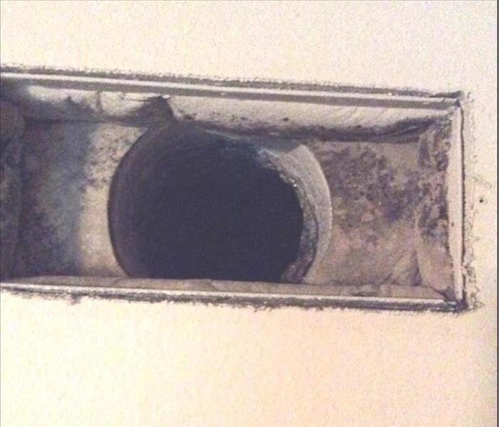 mold covered air duct 